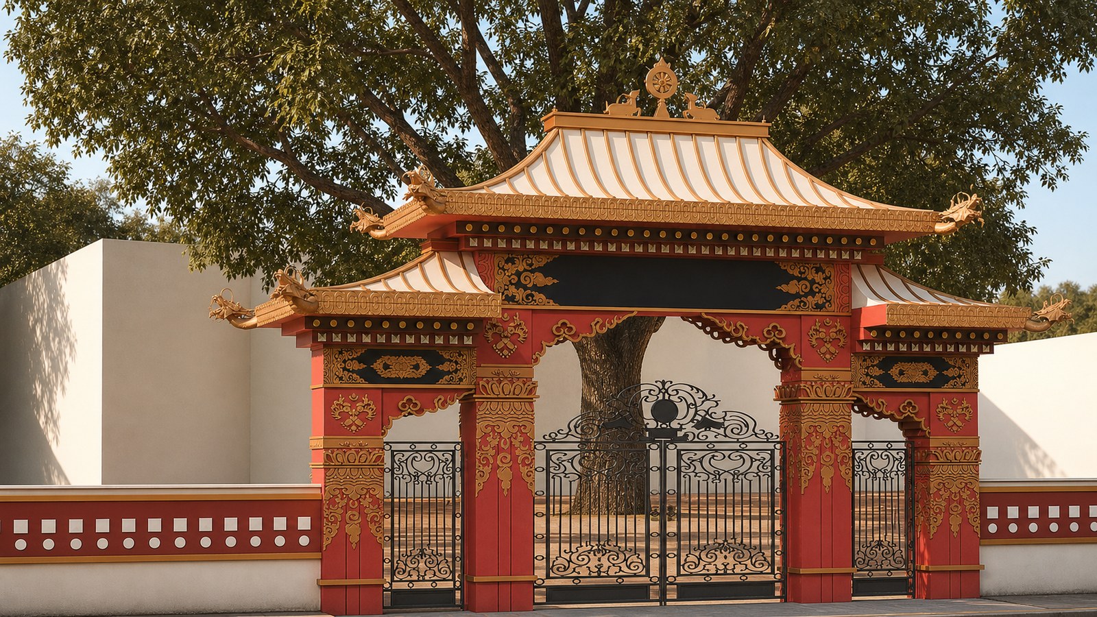 辯經場主入口修建規劃擬真示意